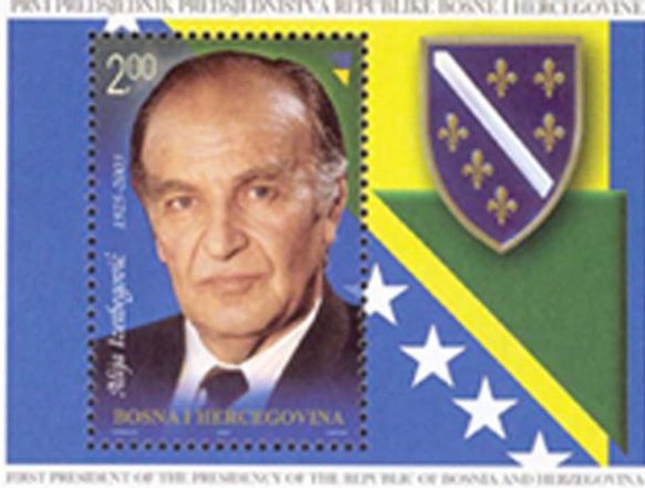 ALIJA IZETBEGOVIĆ , prvi predsjednik Predsjedništva Republike BiH