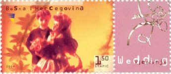 Čestitajuće Poštanske Marke – Vjenčanje