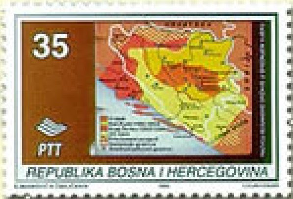 Historija BiH – Historijska karta iz doba Kralja Tvrtka I