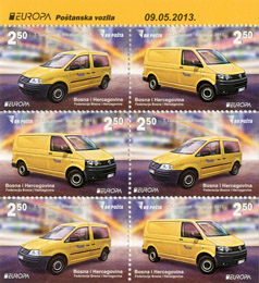 Evropa – Poštanska vozila (karnet)
