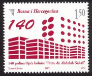 JUBILEJI – 140 God. Opce Bolnice “Prim. Dr. Abdulah Nakaš” U Sarajevu