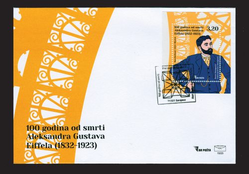 100 Godina Od Smrti Alexandra Gustava Eiffela 1832-1923) – FDC