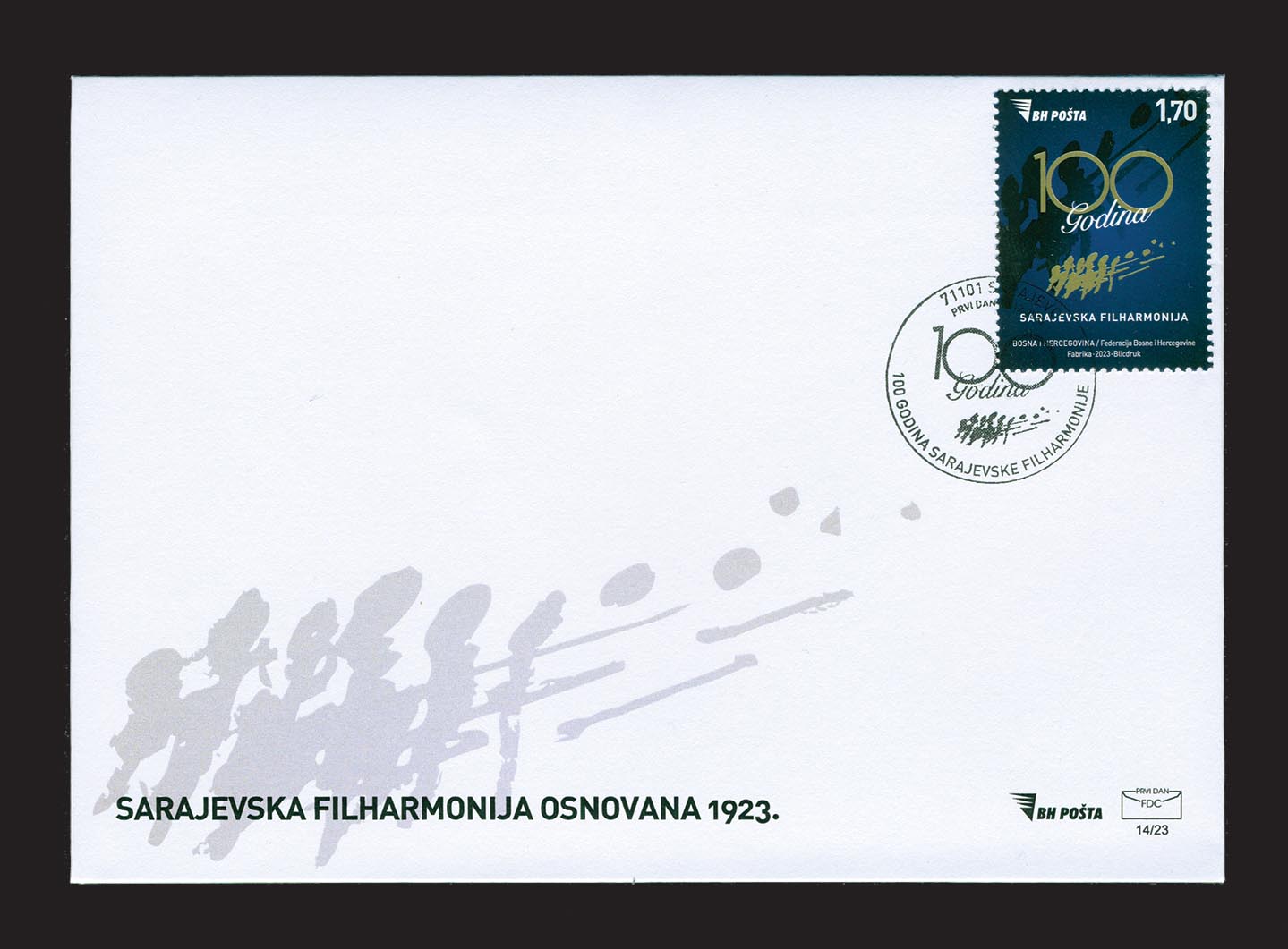 100 godina Sarajevske filharmonije – FDC