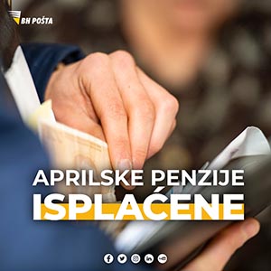 Isplaćene aprilske penzije