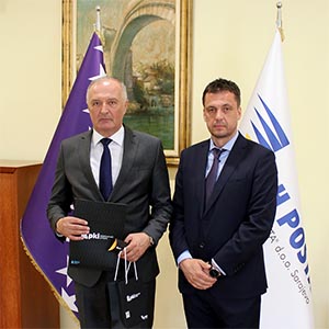 Ministar Odbrane BiH Zukan Helez Posjetio BH Poštu