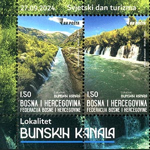 BH Pošta Izdala Poštansku Marku „Svjetski Dan Turizma – Lokalitet Bunskih Kanala”