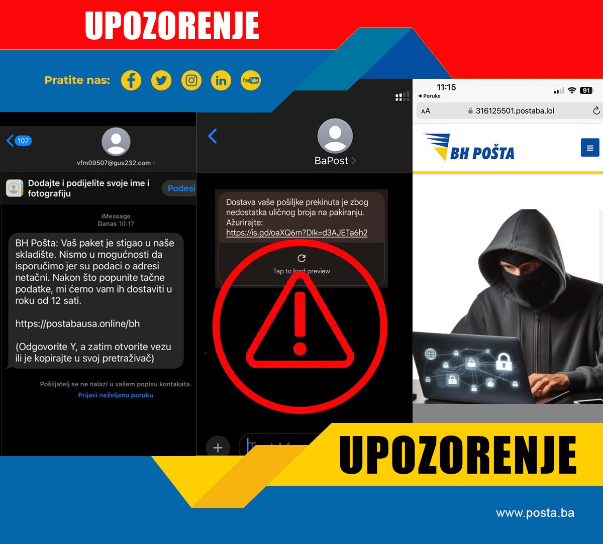Bh Posta Upozorenje 3
