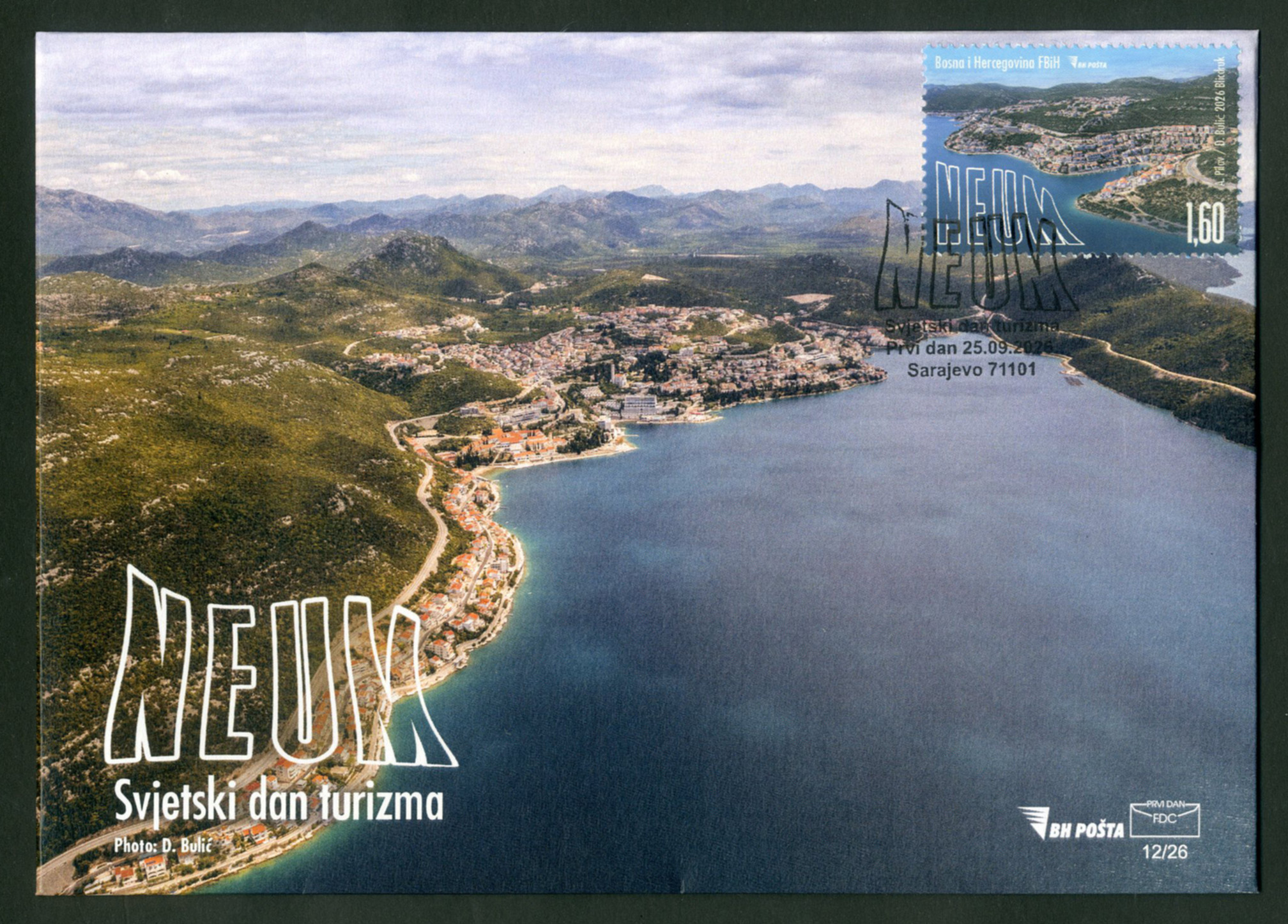 Nova Prigodna Poštanska Marka BH Pošte Posvećena Neumu I Svjetskom Danu Turizma