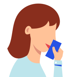 5925234 - close cough mouth tissue